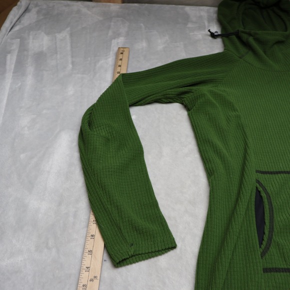 Melanzana Micro Grid Dress Womens Medium V2 Ivy Fleece Hood Long Sleeve Outdoor - Picture 2 of 11